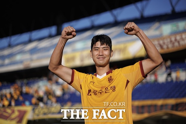 광주의 조기 잔류 확정을 이끌고 있는 해결사 박인혁./K리그