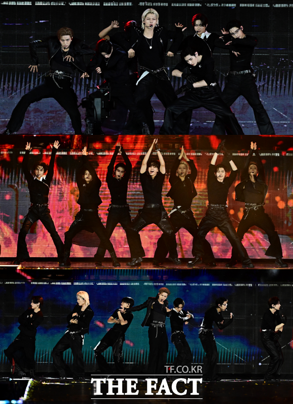 엔하이픈은 2025 TMA에서 CRIMINAL LOVE Bad Desire(With or Without You) No Doubt을 열창하며 믿고 보는 퍼포먼스를 펼쳤고, 희승은 솔로 무대까지 선보이며 현장을 뜨겁게 달궜다. /배정한 기자