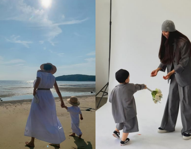 모델 겸 방송인 문가비가 정우성의 혼외자로 알려진 자신의 아들을 공개했다. /문가비 소셜미디어