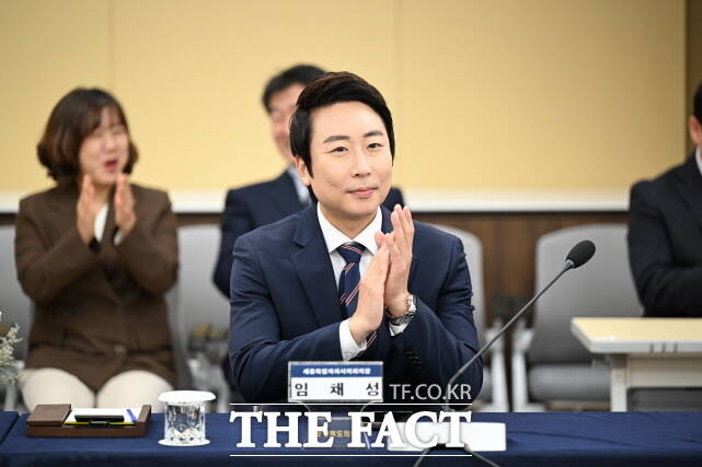 임채성 세종시의회 의장이 30일 충북 청주에서 열린 대한민국시도의회의장협의회에 참석하고 있다. /세종시의회