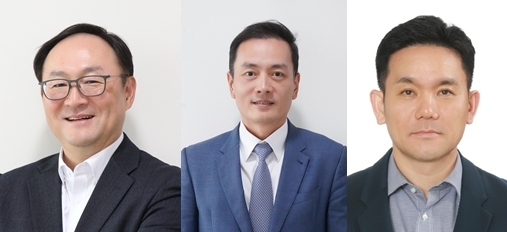 동원그룹은 2026년 대표이사급 인사를 단행한다고 31일 밝혔다. 사진은 왼쪽부터 윤성노 동원시스템즈 패키징사업부문 신임 대표, 이진욱 동원기술투자 신임 대표, 정해철 동원홈푸드 중국 법인장. /동원그