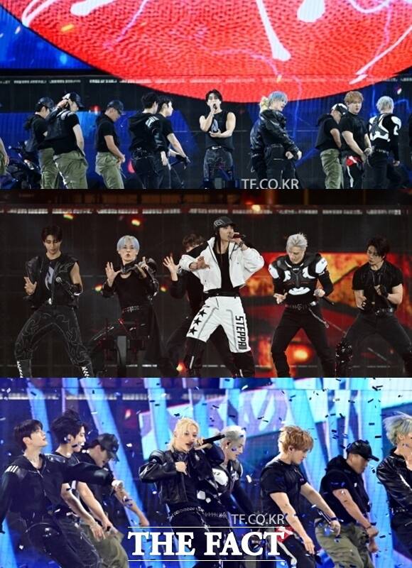 그룹 스트레이 키즈가 마카오에서 진행된 2025 더팩트 뮤직 어워즈를 통해 신곡 무대를 해외에 첫 공개하며 많은 팬들의 환호를 받았다. /임영무 기자