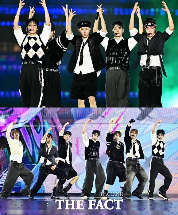 넥스지는 'O-RLY?'와 'Simmer'로 독보적인 에너지를 발산하며 남다른 무대 장악력으로 현장 관객들을 열광케 했다. /배정한 기자