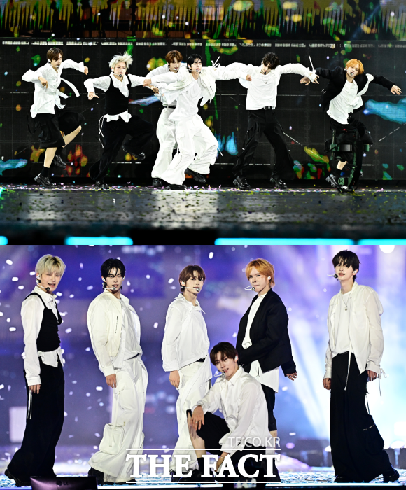 'Lucky to be loved'로 무대의 포문을 활짝 연 투어스는 댄스 브레이크를 선보인 데 이어 '마음 따라 뛰는 건 멋지지 않아?'로 완벽한 합을 보여주며 마카오의 밤을 수놓았다. /서예원 기자