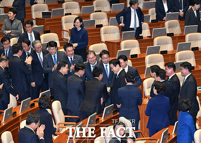 시정연설 마친 이재명 대통령.