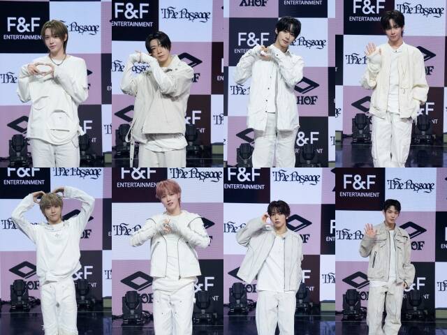 그룹 아홉의 장슈아이보 박한 서정우 제이엘 스티븐 차웅기 박주원 다이스케(왼쪽 위부터 시계방향). 아홉은 음악방송 올킬과 연말 시상식 트로피를 목표라고 밝혔다./F&F엔터테인먼트