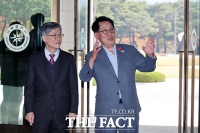  국감 위해 국정원 찾은 박지원 의원 [포토]