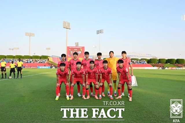 4일 멕시코와 조별리그 첫 경기 선발로 나선 한국의 스타팅멤버./KFA