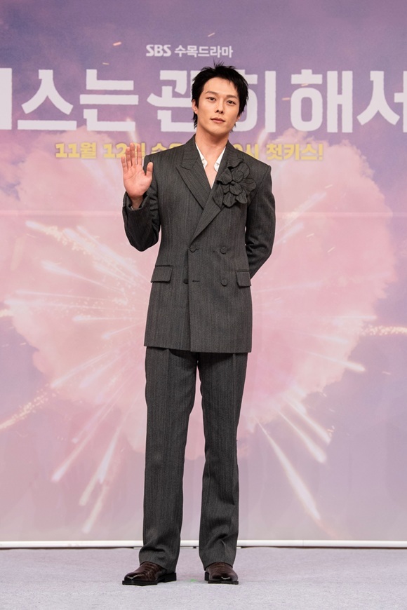 배우 장기용이 SBS 새 수목드라마 키스는 괜히 해서! 제작발표회에서 대본이 재밌었다고 출연 계기를 밝혔다. /SBS