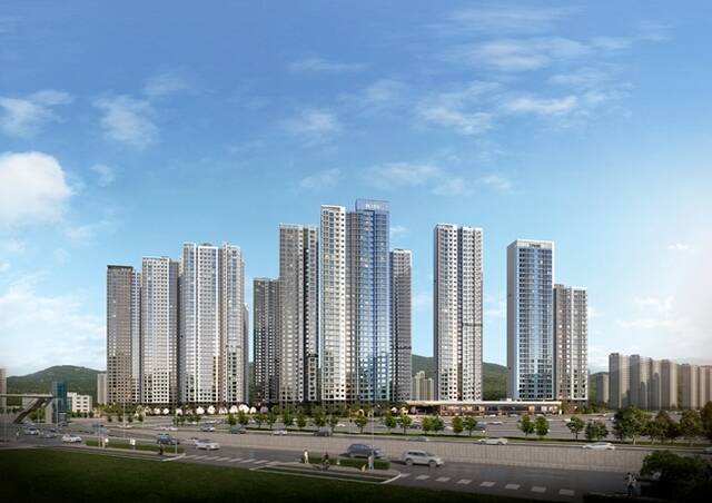 올해 하반기 수도권 분양시장에서 원스톱 학세권 분양 대전이 펼쳐질 것으로 예상된다. 사진은 의왕시청역 SK뷰 아이파크 주경 투시도. /SK에코플랜트·HDC현대산업개발