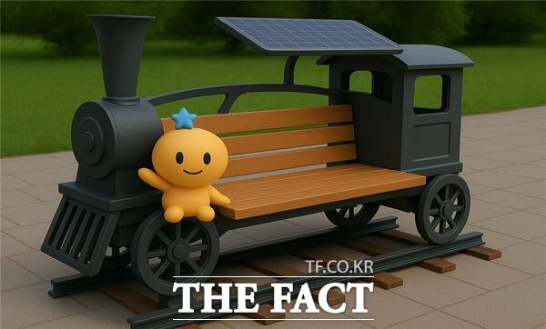 대전시사회혁신센터가 거리화랑 소제동 레일아트 제막식을 5일 대전 동구 소제동 후루룩대전 앞에서 개최했다. 사진은 대전의 상징인 꿈씨 조형물. /대전시사회혁신센터