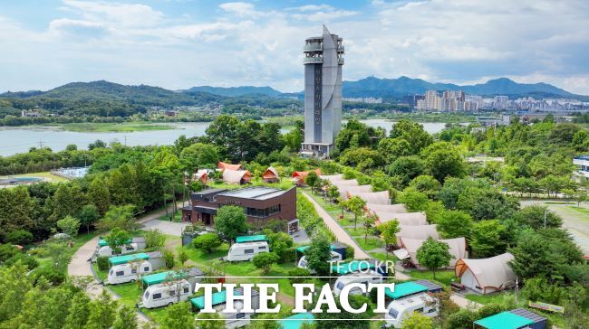 왕송호수캠핑장 전경. /의왕시