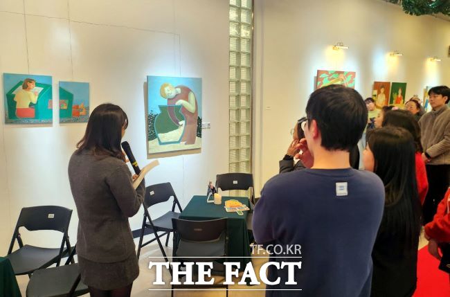 최슬아 작가 여정:감정의 흐름 전시회 모습. /시흥시