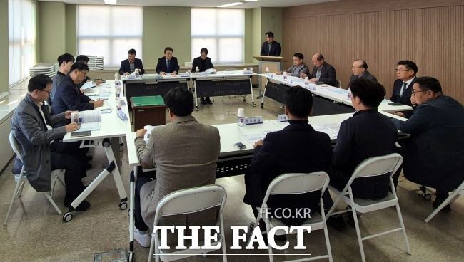 대장·역곡신도시 공사업체-부천 관내 업체 상생 간담회 진행 모습 /부천시