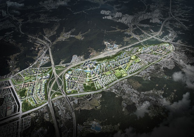 한국토지주택공사(LH)는 7일 경기도 안산시 장상동 일원에서 안산장상 공공주택지구 조성공사 착공식을 개최했다. /LH