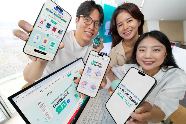 통신업계는 각각 SK텔레콤 에어, KT 요고 시즌2, LG유플러스 너겟 등 무약정 요금제 마케팅으로 가격 효율을 따지는 소비자들을 겨냥하고 있다. /KT