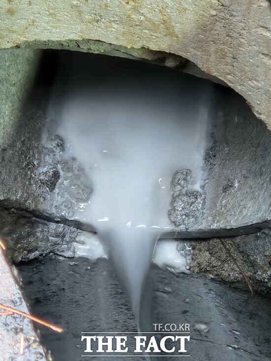 대전시 특별사법경찰은 9월과 10월 환경오염물질 배출과 비산먼지 발생 억제 조치와 관련한 기획수사 결과 지역 내 사업장 3곳을 적발했다. 사진은 오염물질 배출 모습. /대전시