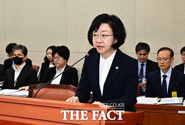 2026년도 예산안 관련 제안설명하는 오유경 식품의약품안전처장.