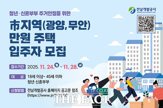 市지역 만원주택 입주자 모집 안내문 /전남개발공사