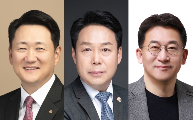 하반기 들어 국내 주요 건설사들이 수장 교체에 나서고 있다. 사진은 (왼쪽부터)김우석 한화 건설부문 대표이사 내정자, 김영범 코오롱글로벌 대표이사 사장, 김영식 SK에코플랜트 사장이다. /한화 건설부문, 코오롱글로벌, SK에코플랜트