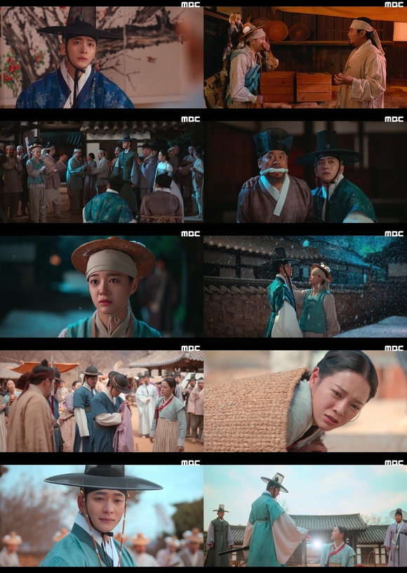 이강에는 달이 흐른다는 웃음을 잃은 세자 이강(강태오 분)과 기억을 잃은 부보상(봇짐장수와 등짐장수를 통틀어 이르는 말) 박달이(김세정 분)의 영혼 체인지 이야기를 그린 로맨스 판타지 사극 드라마다. /MBC