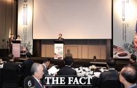  한국전 참전용사 추모사업회 창립총회 축사하는 이석연 국민통합위원장 [포토]