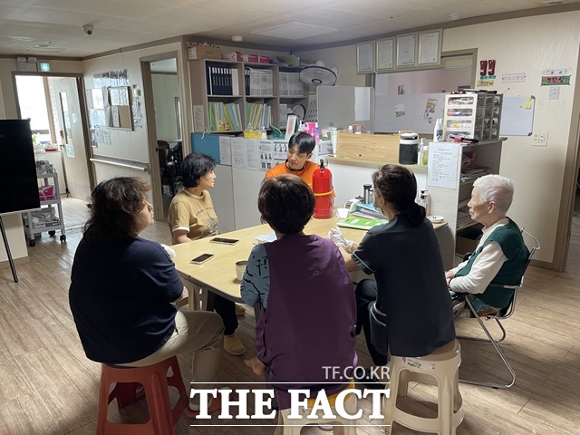 피난약자시설 소화기 사용법 및 화재대피 교육./서울시