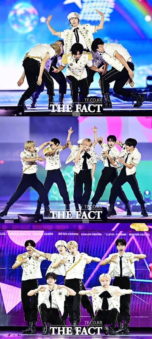 그룹 엔시티 위시(NCT WISH)가 2년 연속 '더팩트 뮤직 어워즈'에 참석해 전 세계 팬들에 앞에서 화려한 무대를 꾸며 호응을 이끌었다. /배정한 기자