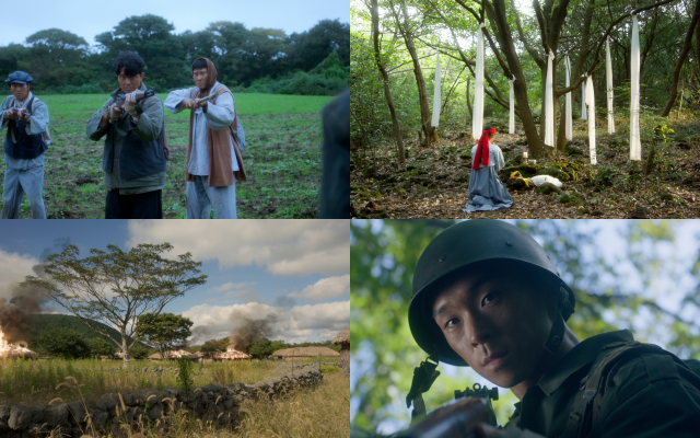 한란은 1947년 3월 1일을 기점으로 1948년 4월 발생한 소요 사태 및 1954년 9월 21일까지 제주도에서 발생한 무력 충돌과 그 진압 과정에서 많은 주민들이 희생된 사건을 다룬다. /㈜트리플픽쳐스