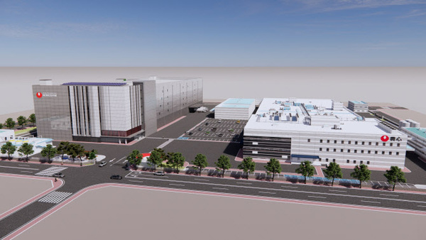 농심은 내수 침체 현상 속 스낵·음료 사업의 부진으로 실적이 주춤하자 이를 타개하기 위해 라면을 주축으로 글로벌 사업에 나섰다. 이를 위해 농심은 오는 2029년까지 1조2000억원 규모를 투자하기로 했다. 사진은 농심 녹산 수출전용공장 조감도. /농심