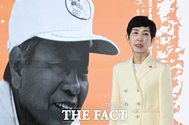 김정수 삼양 부회장이 3일 오전 서울 중구 보코 서울에서 열린 ‘삼양 1963’ 출시 발표회에 참석해 인사말을 하고 있다. /서예원 기자