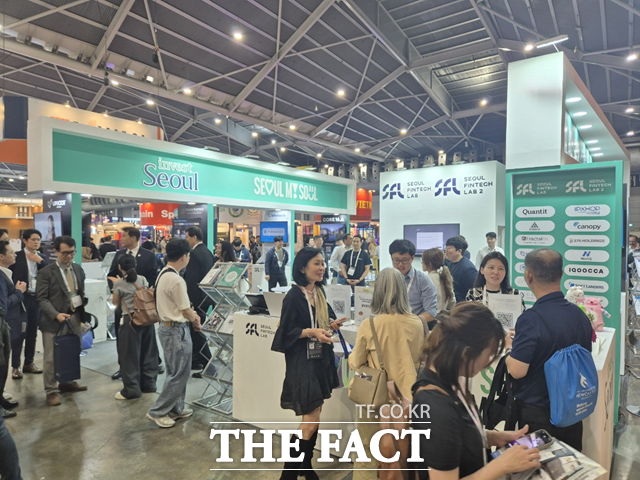 한국 핀테크 스타트업들이 국제 무대에서 호평을 받았다. 사진은 싱가포르 핀테크 페스티벌 현장./서울시