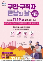  성남시, 19일 '구인·구직자 만남의 날' 행사