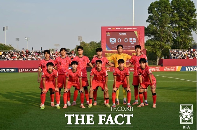 한국의 잉글랜드전 스타팅11./KFA