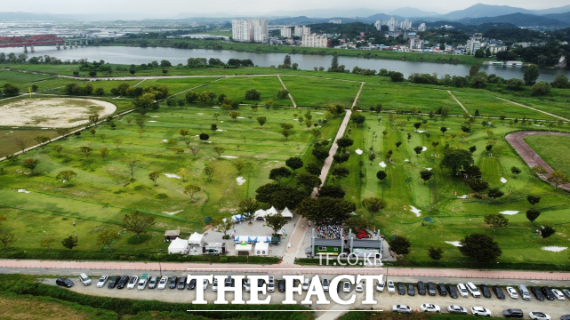부여군 파크골프장 전경. /부여군