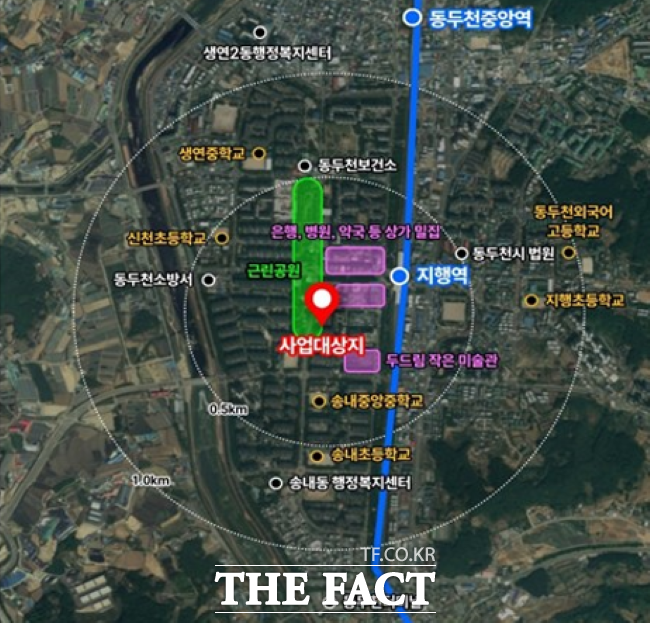 동두천시 지행역 통합공공임대주택 복합개발사업 위치도 /경기도