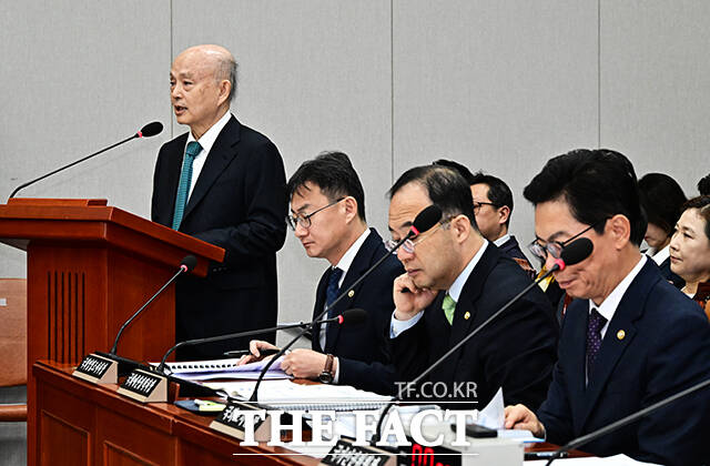 2026년도 예산안 관련 제안설명하는 안창호 국가인권위원장.