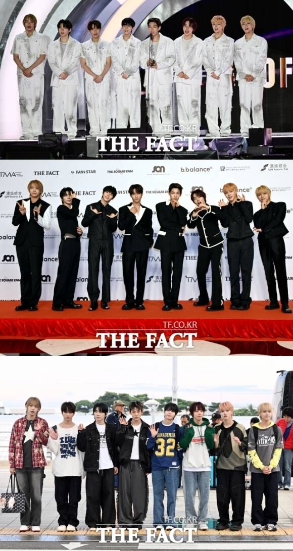 그룹 아홉이 2025년 많은 것을 이룬 한 해였다고 밝혔다. 이와 함께 새로운 꿈을 또 꾸게 됐다며 앞으로 더 다양한 무대와 모습을 보여주겠다고 약속했다. /이효균 기자, 임영무 기자, 남용희 기자