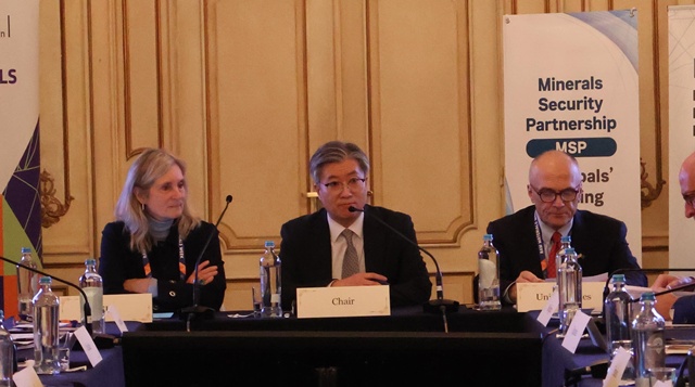 외교부는 한국 측 대표로 참석한 김희상 외교부 경제외교조정관(가운데)이 18일(현지시간) 벨기에 브뤼셀에서 열린 핵심광물안보파트너십(MSP) 수석대표회의를 주재했다고 19일 밝혔다. /외교부