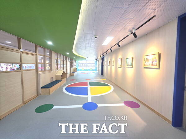 대전원명학교 내 바닥놀이 갤러리 존 전경. /대전시교육청