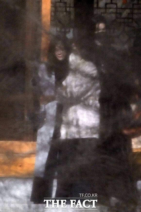 '이병철 38주기' 추도식 참석한 이부진-홍라희-이서현.