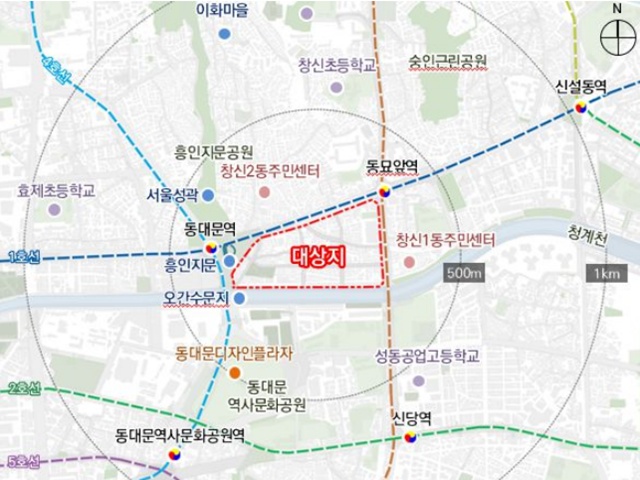 서울시는 지난 19일 제17차 도시계획위원회를 개최하고 종로구 창신1동 330-1번지 일대 창신 도시정비형 재개발사업 정비계획 결정 및 경관심의(안)을 수정 가결했다. /서울시