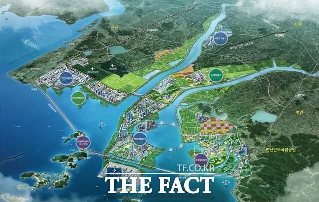 새만금 개발사업 조감도. /전북도