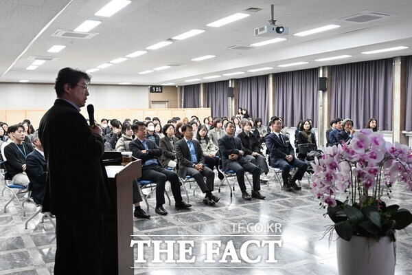 20일 진행된 대전 중구 직원 대상 심층학습 교육 모습. /대전 중구