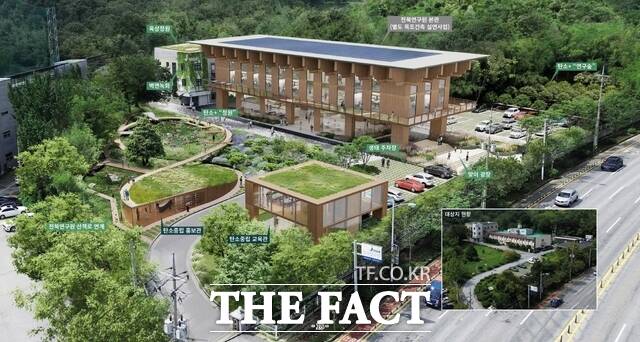 전북도 전북연구원 도심형 탄소플러스 복합공간 조감도. /전북도