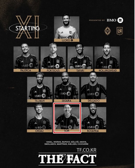 23일 2025 MLS컵 플레이오프 서부 준결승전 스타팅11에 이름을 올린 LAFC의 손흥민./LAFC