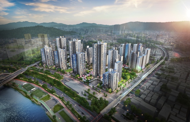 중랑구 중화동 329-38 일대가 모아타운으로 대변신을 꾀한다. 사진은 조감도. /서울시