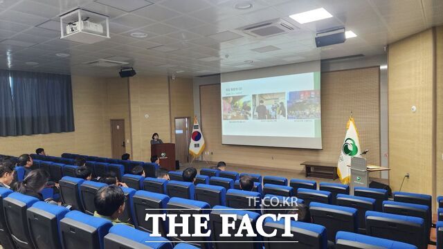 함평군이 국외연수 성과 공유회를 개최하고 있다. /함평군