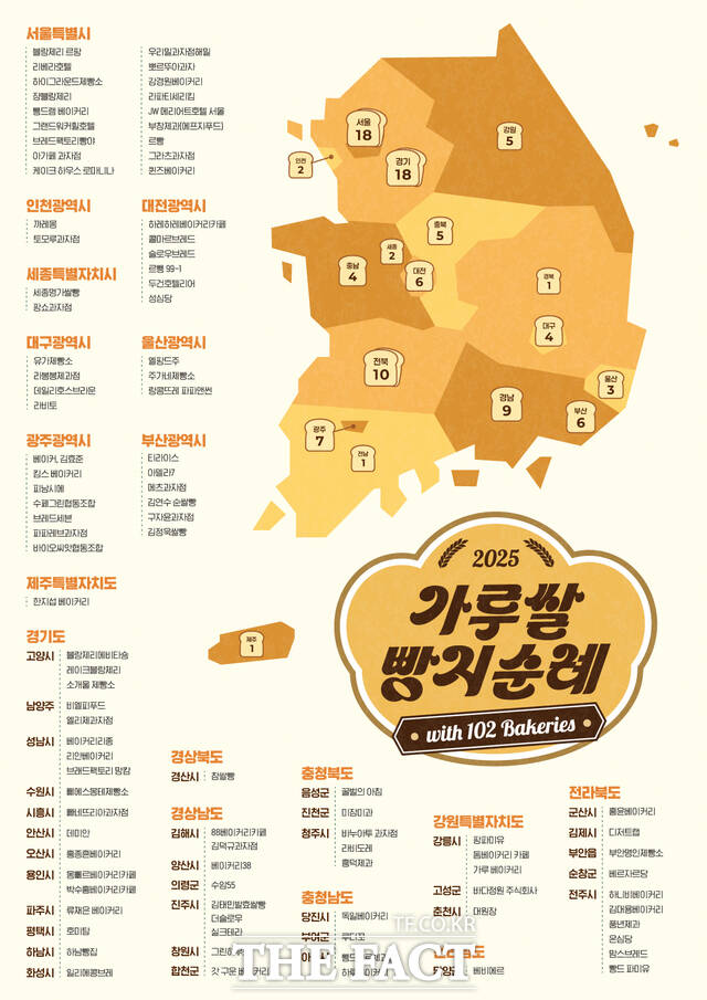 2025 가루쌀 빵지순례 가이드 /aT