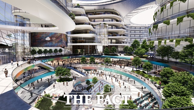 서울고속버스터미널 재개발을 위한 서울시와 민간사업자의 사업 협상이 시작됐다. 사진은 개발계획상 터미널 대합실./서울시